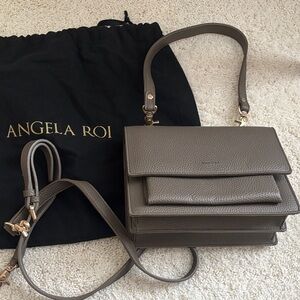 Angela Roi Taupe Crossbody Bag